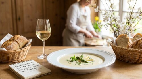Meine Eindrücke von der feinen Spargelcremesuppe im Frühling