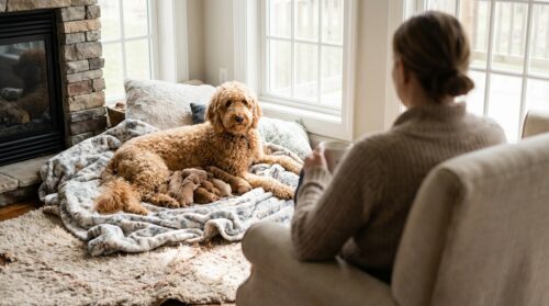 Unglaublicher Marathon: Hündin bringt in 13 Stunden 17 gesunde Welpen zur Welt