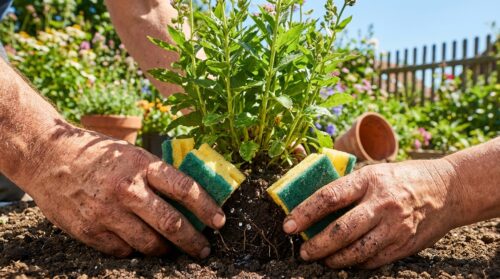 Veraltete Schwämme im Garten: Mit diesem Kniff unterstützen Sie dauerhaft das Pflanzenwachstum