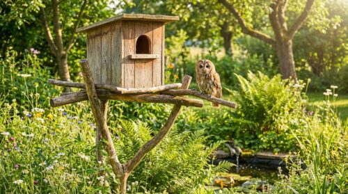 Wie Sie mit einer selbst gefertigten Gartenanlage Eulen mühelos anlocken