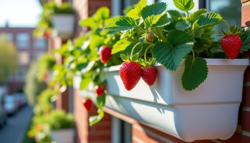 Keine Töpfe mehr: So ernten Sie auf kleinem Balkon Erdbeeren direkt aus der Regenrinne